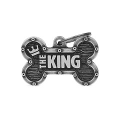 Bronx "The King" Big Bone ID Tag en Antique Silver
