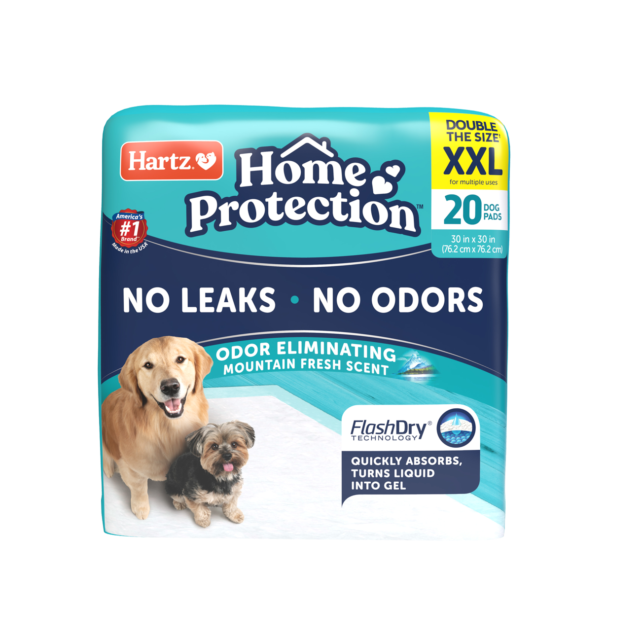 Hartz® Home Protection® Odor Eliminating XXL Dog Pads 20 count, Mountain Fresh Scent