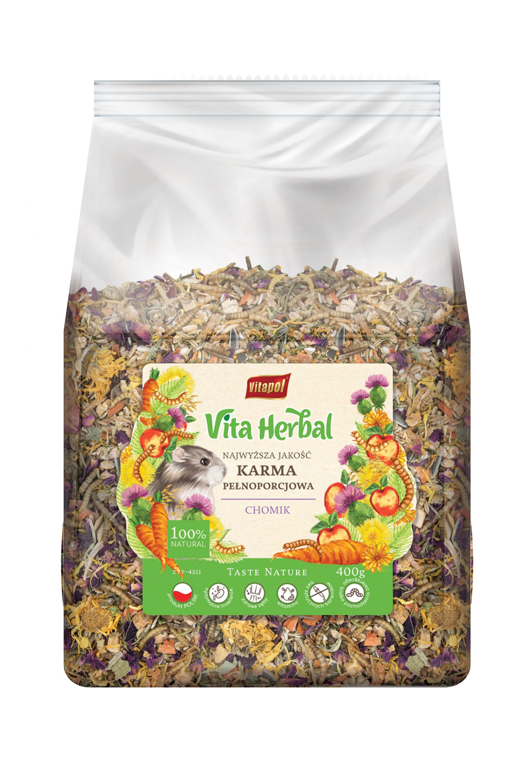 Karma pełnoporcjowa Vita Herbal dla chomika