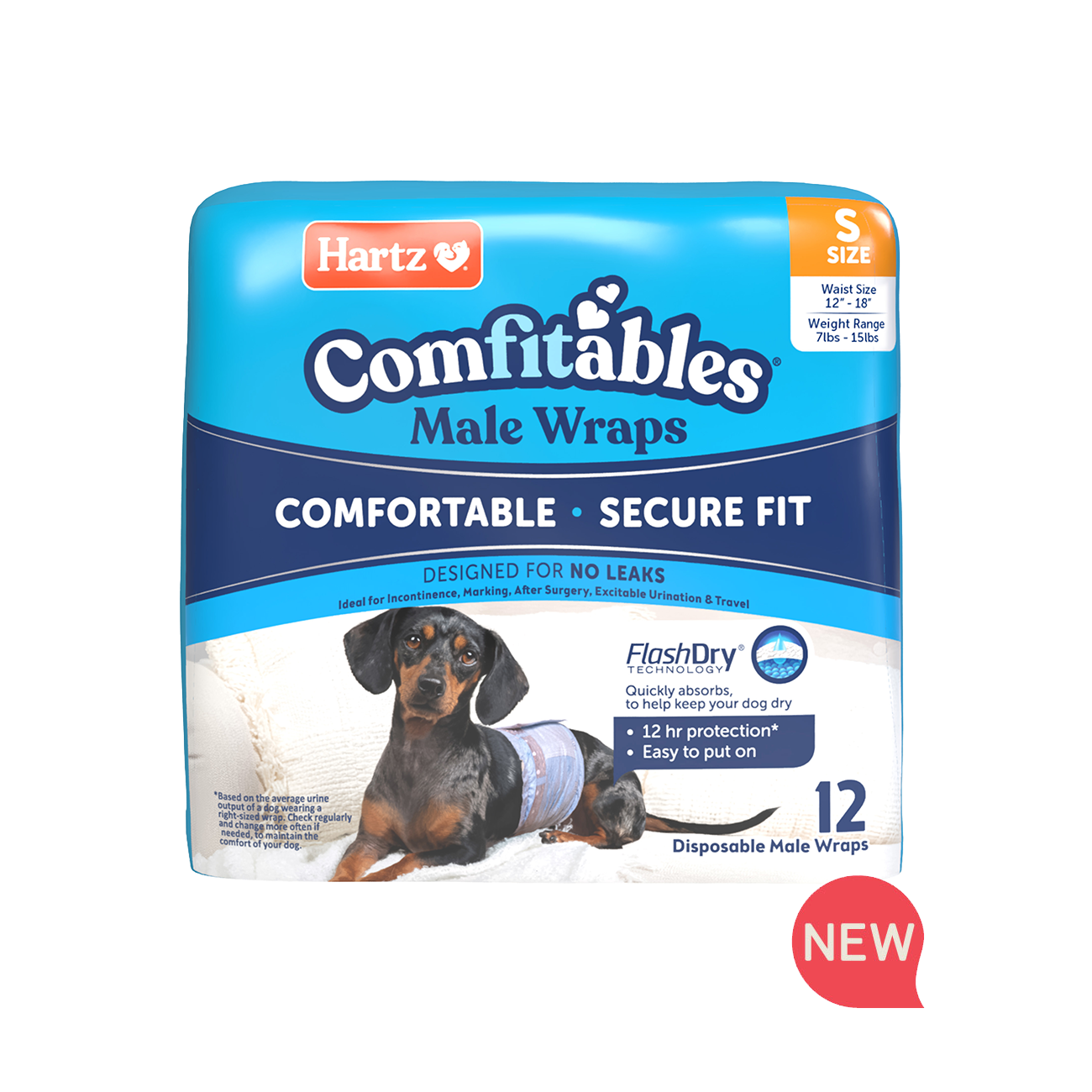 Hartz® Comfitables® Dog Wraps, Size S, 7 - 15 lbs. - 12ct
