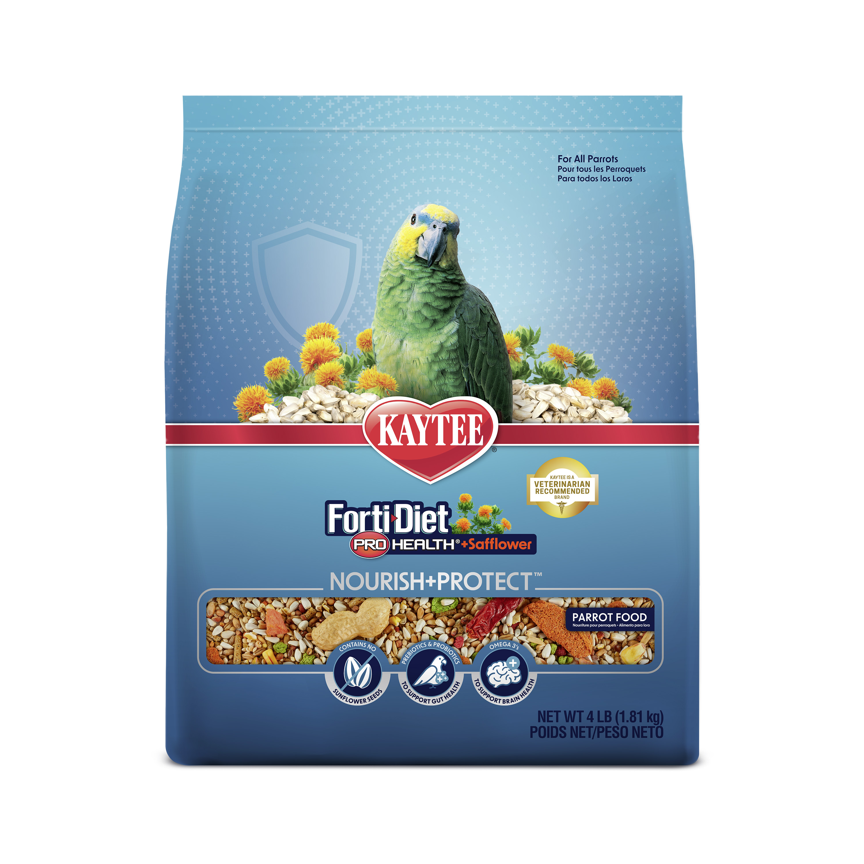 Kaytee Forti-Diet Pro Health Plus Safflower Nourish+Protect Parrot Food