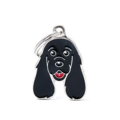 Friends Black Cocker ID Tag