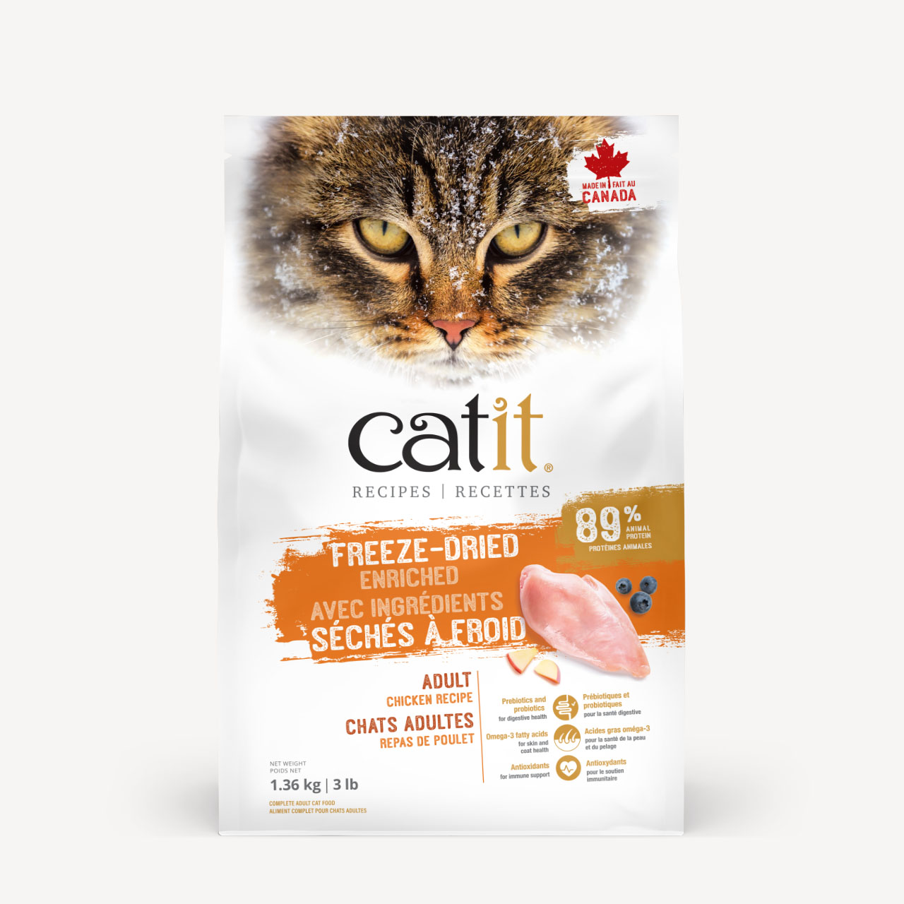 Catit Recipes Freeze-dried Enriched ADULTO – Pollo Receta
