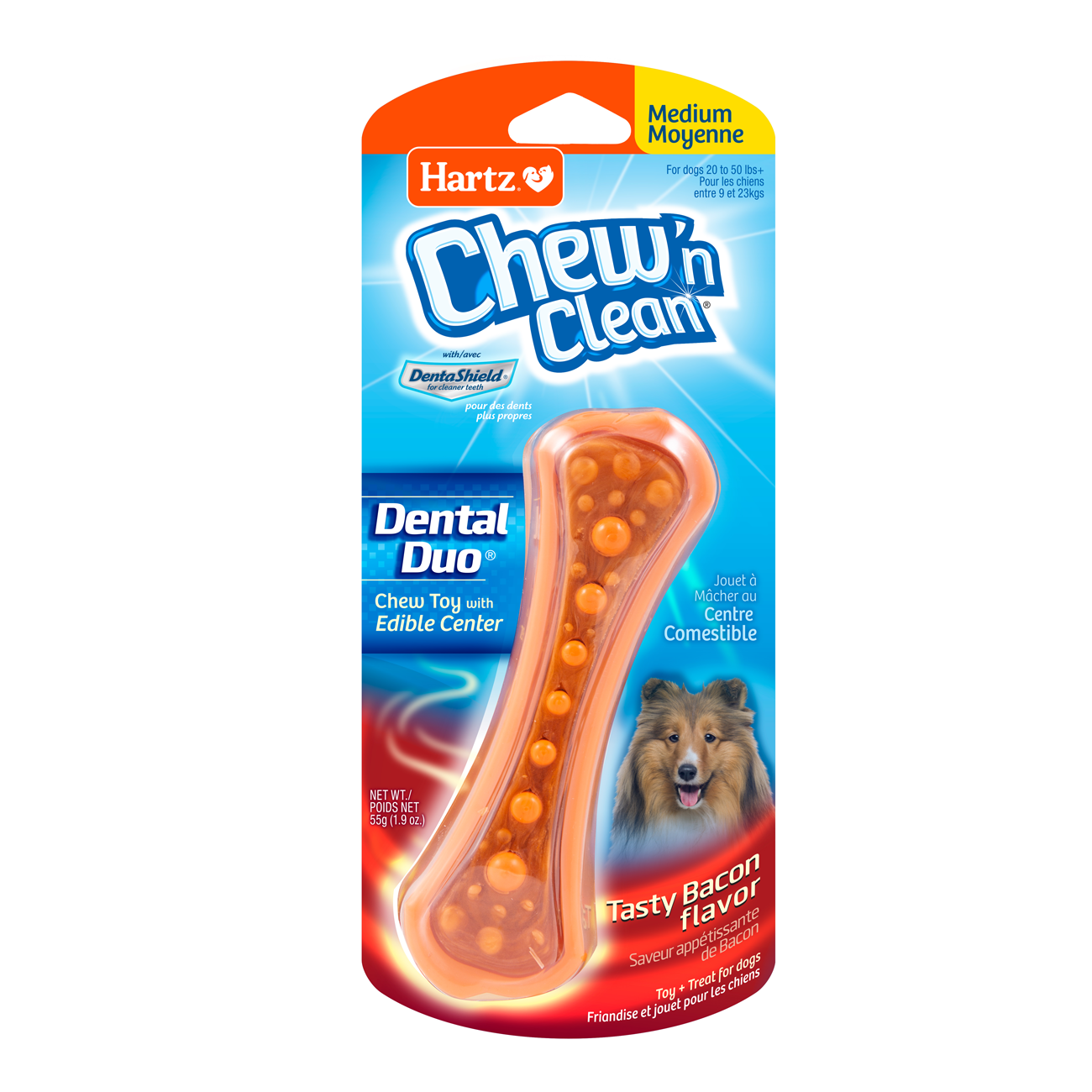 Hartz® Chew ‘n Clean® Dental Duo™ Medium