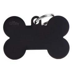 Basic XL Aluminum Black Bone ID Tag