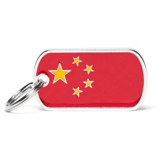 Flags China ID Tag