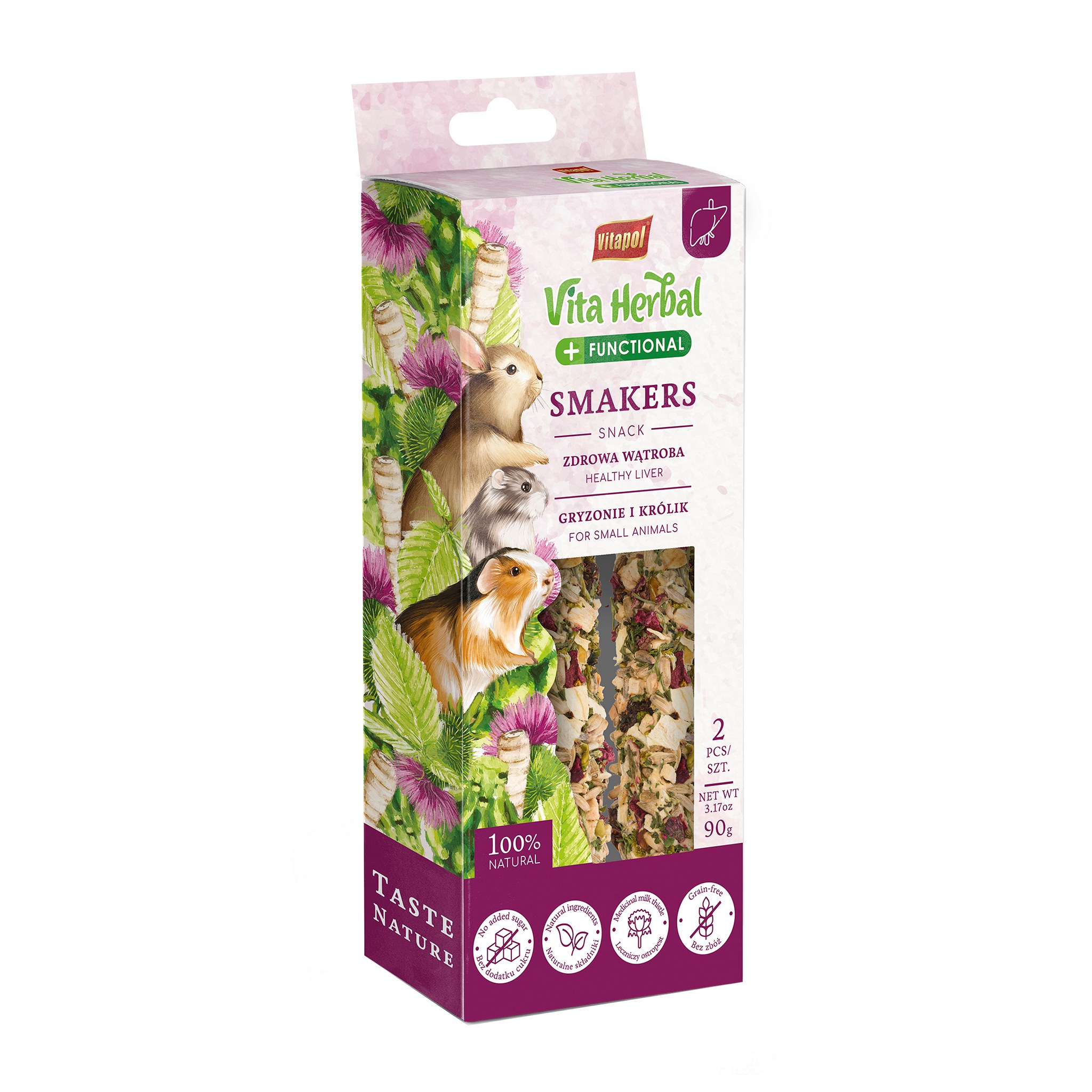 Vita Herbal Smakers Functional Zdrowa wątroba dla gryzoni i królika