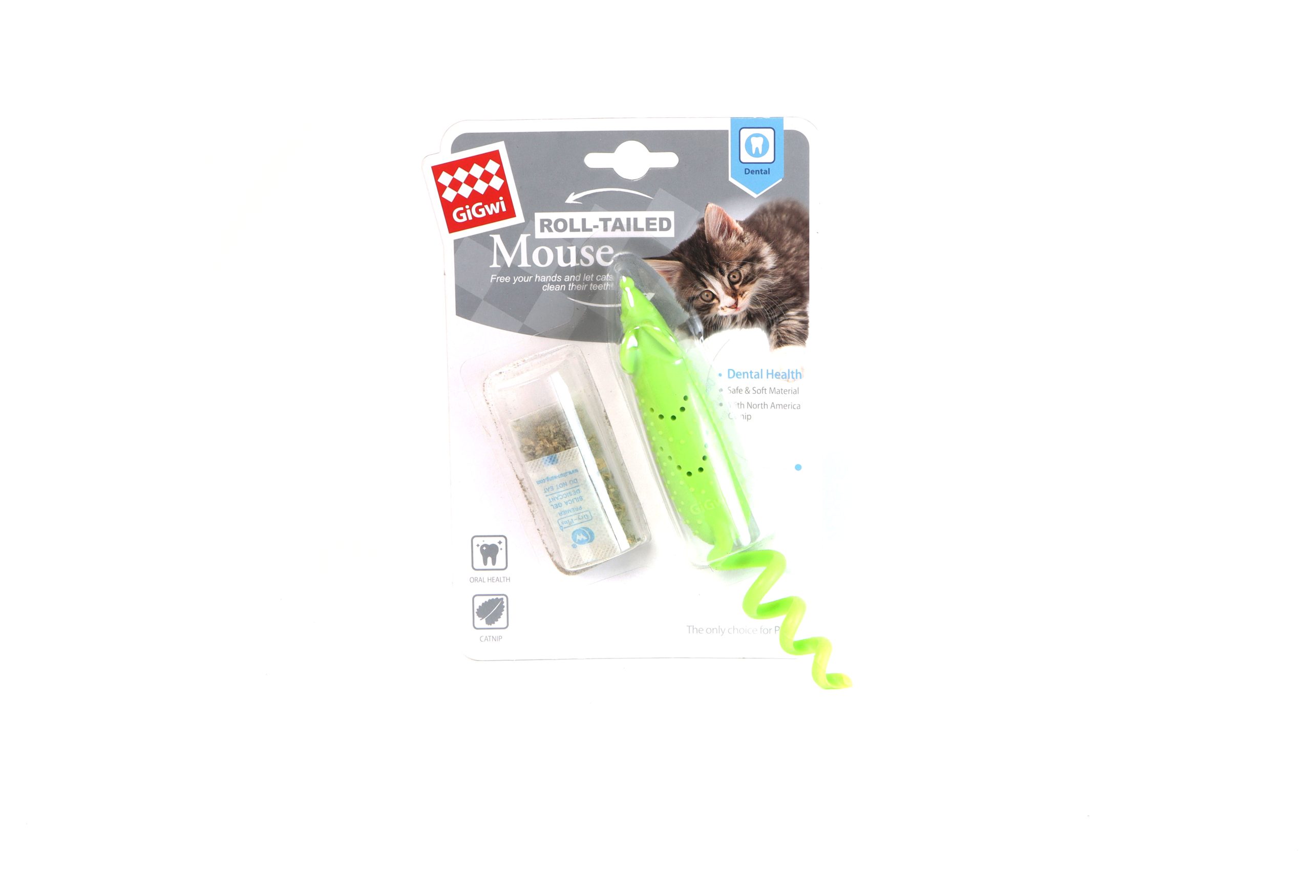 GiGwi Roll Tail Mouse With Catnip