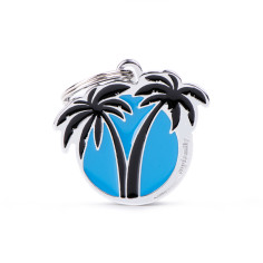 Charms Blue Palms ID Tag