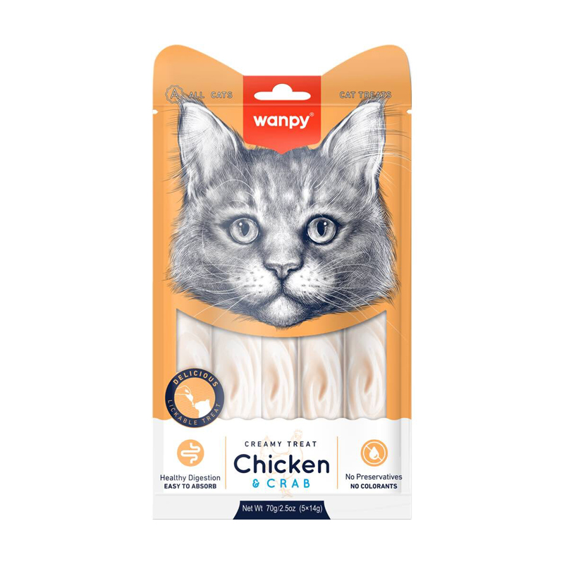 Chicken & Crab Creamy Lickable Cat Treats