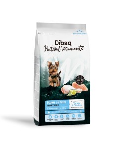 Dibaq Natural Moments 5 Star Pavo y Pollo Cachorro razas pequeñas