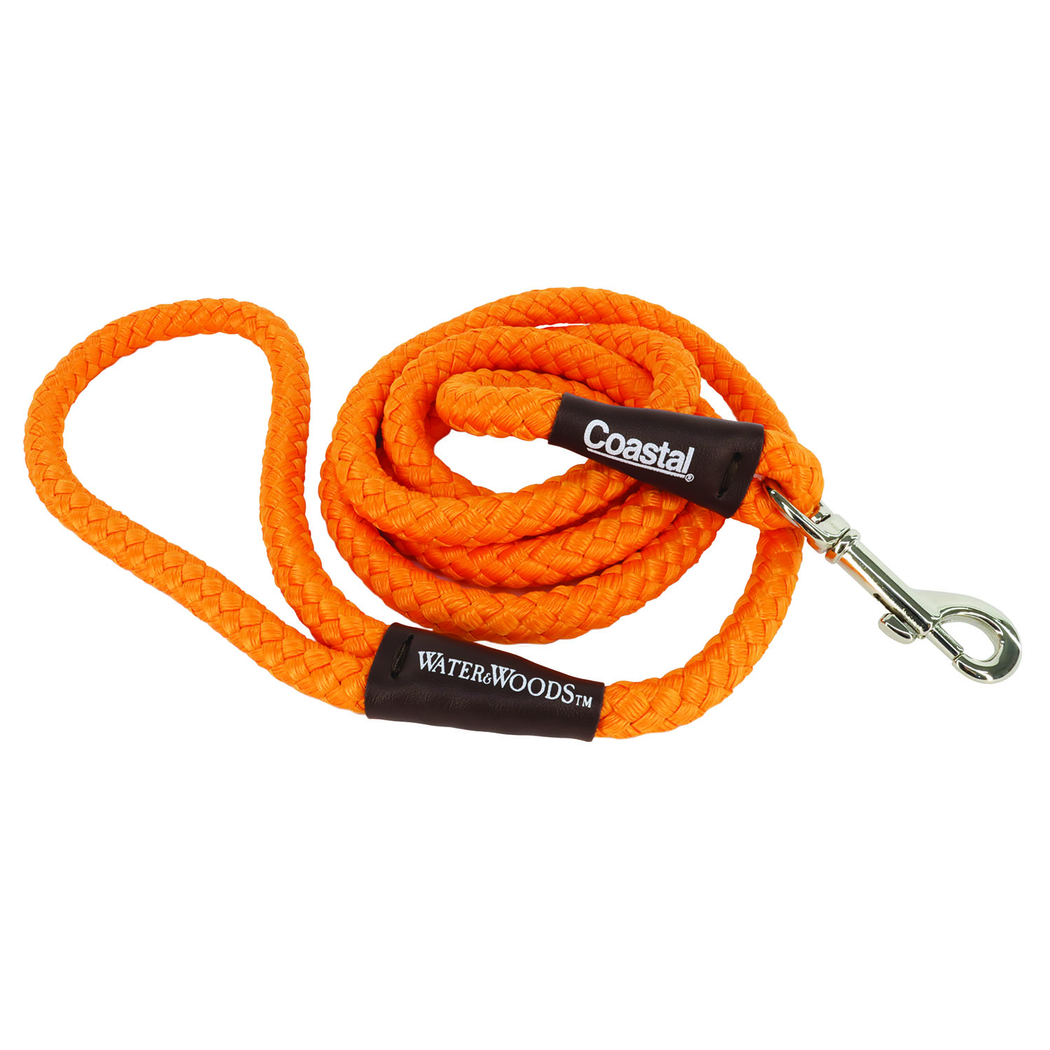 Water & Woods Braided Rope Snap Dog Leash