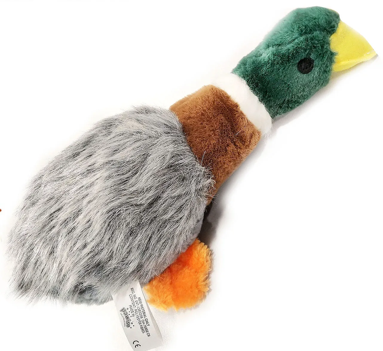 BRINQUEDO PARA CÃO PATO DE PELÚCIA 30 CM