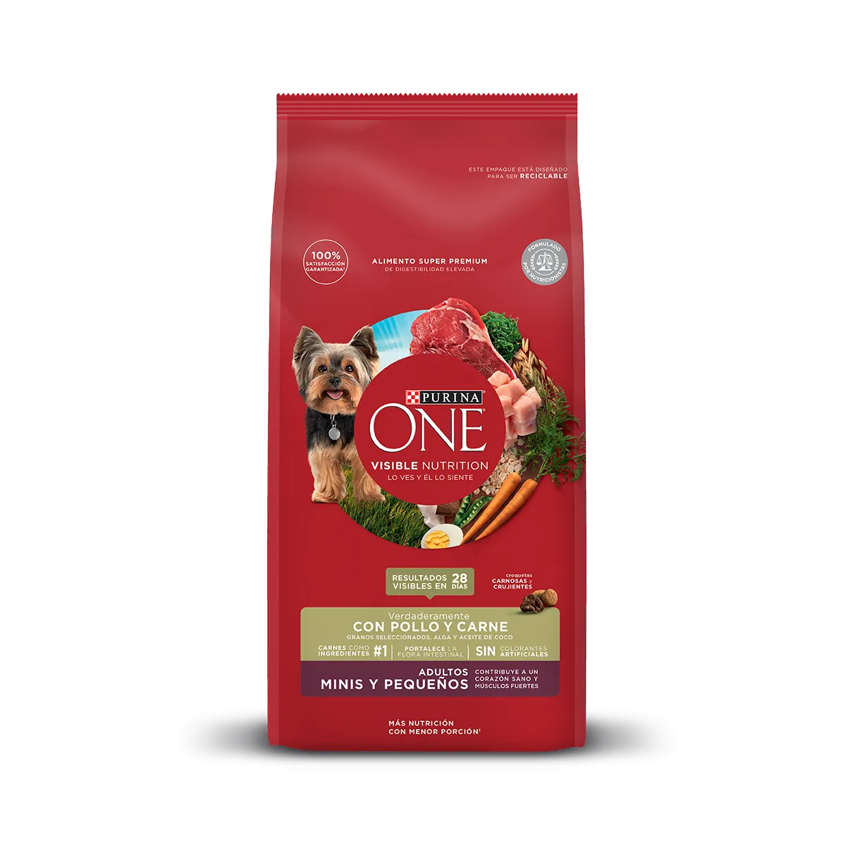 Purina One® perros adultos minis y pequeños pollo y carne