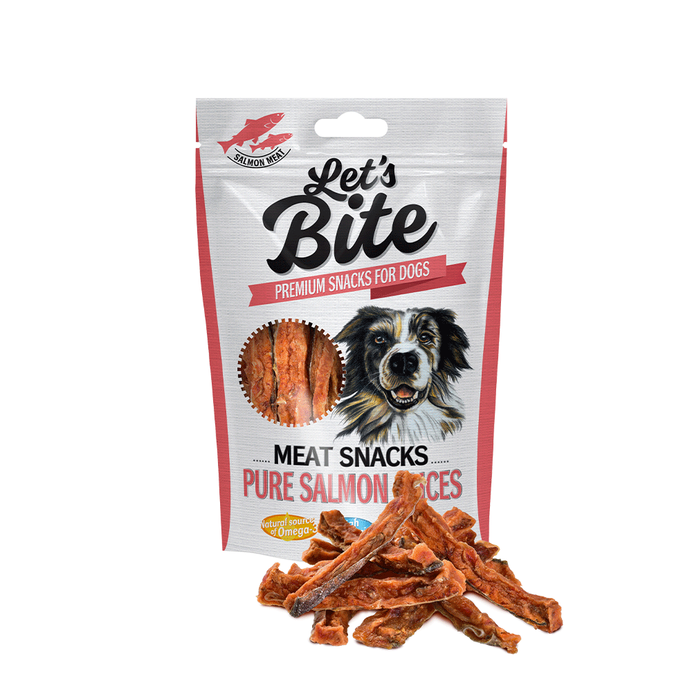Brit Let's Bite Meat Snacks Pure Salmon Slices