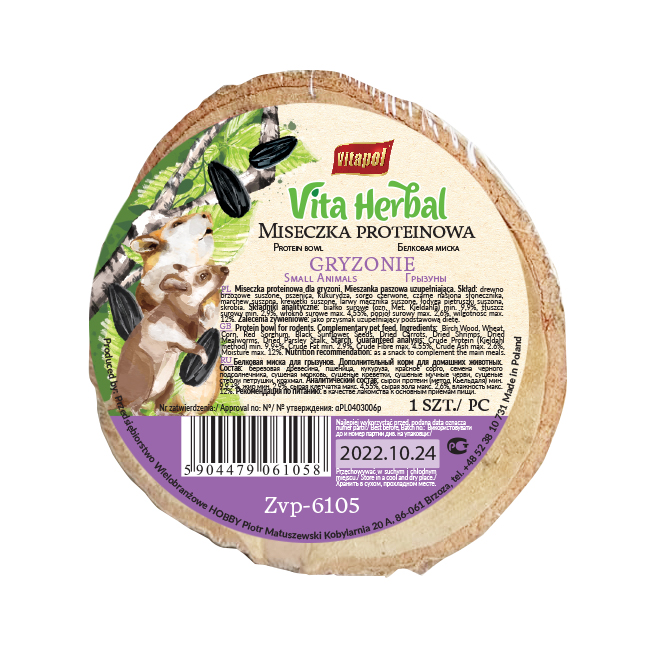 Vita Herbal miseczka proteinowa dla gryzoni