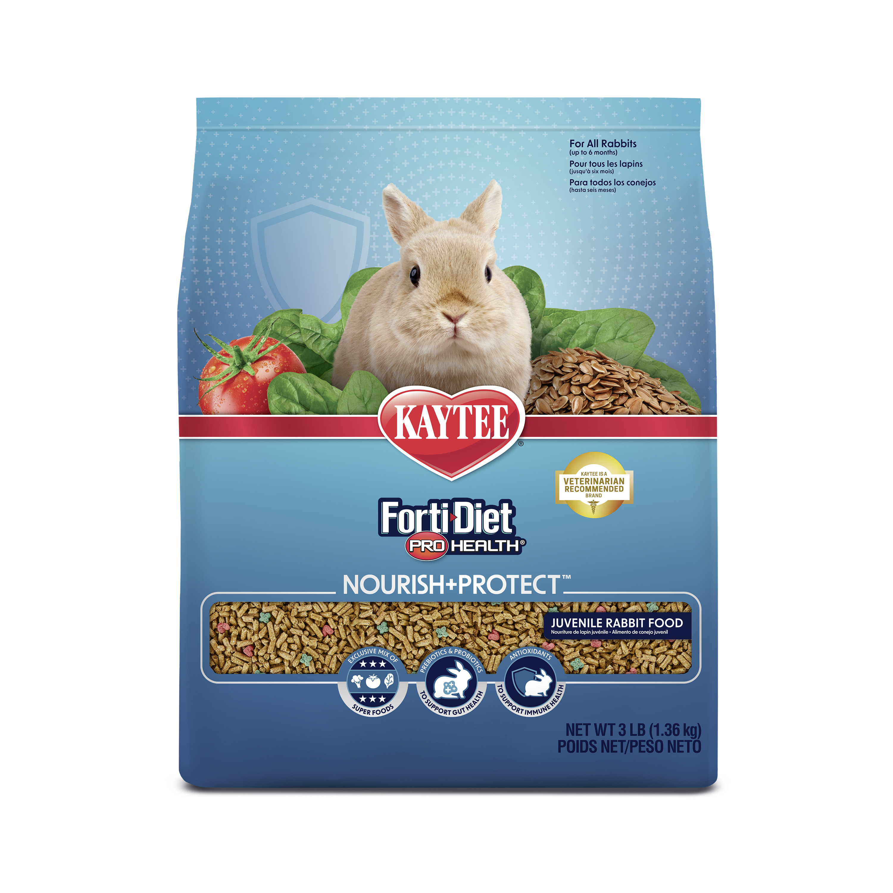 Kaytee Forti-Diet Pro Health Nourish+Protect Juvenile Rabbit Food