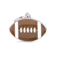 Charms Pequeño American Football ID Tag