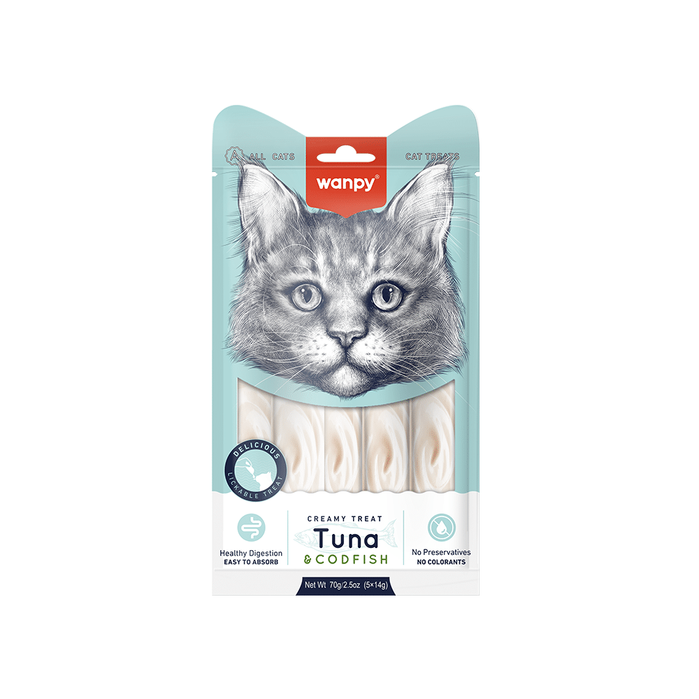 Tuna & Codfish Creamy Lickable Cat Treats