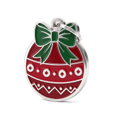 Christmas Xmas Ball ID Tag