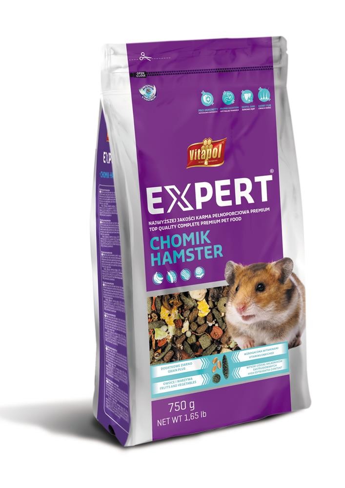 Expert karma pełnoporcjowa dla chomika 750g