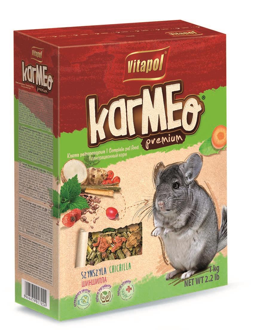 Karmeo Premium karma pełnoporcjowa dla szynszyli 1 kg