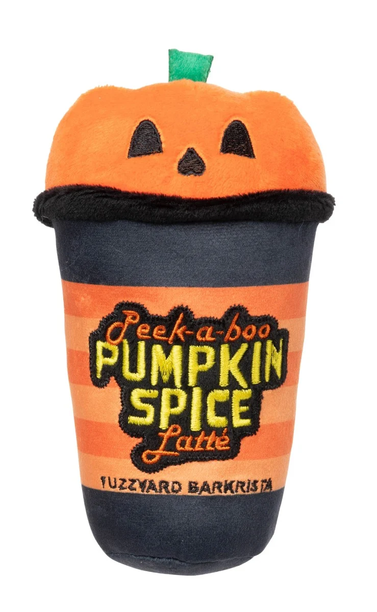 Peek-A-Boo Pumpkin Spice Latte - Dog Toy