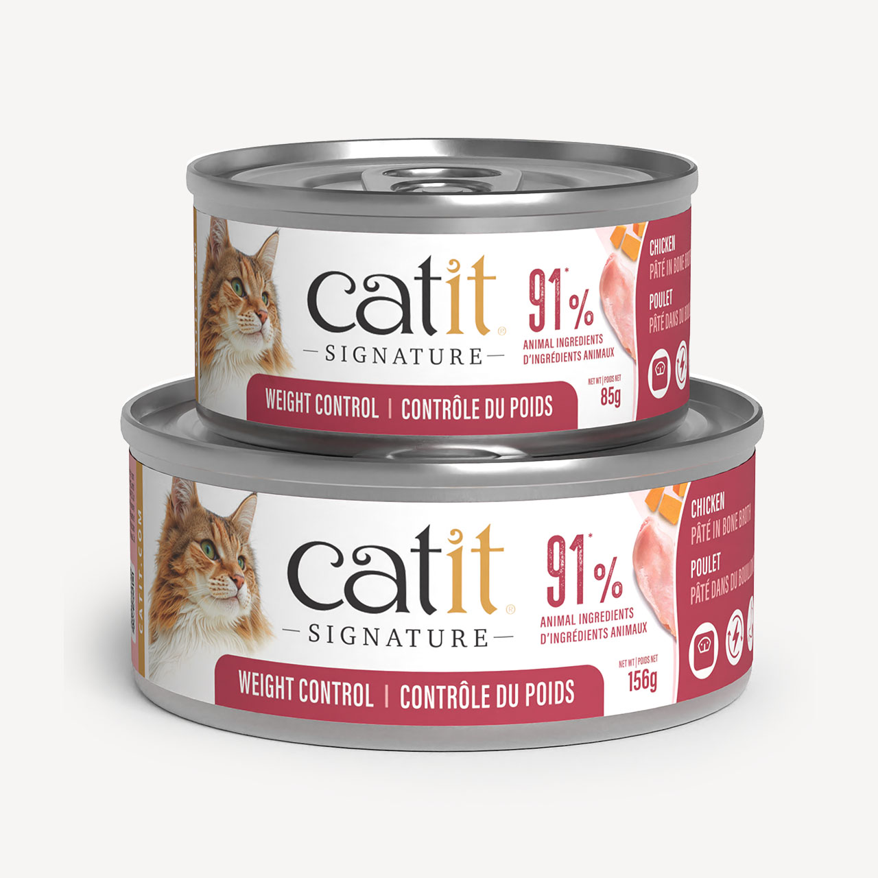 Catit Signature WEIGHT CONTROL Chicken Pâté in Bone Broth