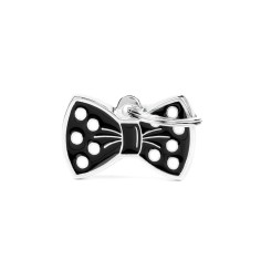 Charms Black Bow Tie ID Tag
