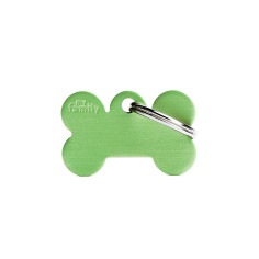 Basic Small Aluminum Green Bone ID Tag