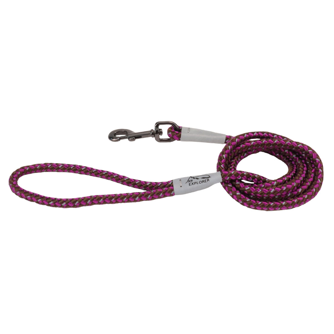 K9 Explorer Reflective Braided Rope Snap Dog Leash