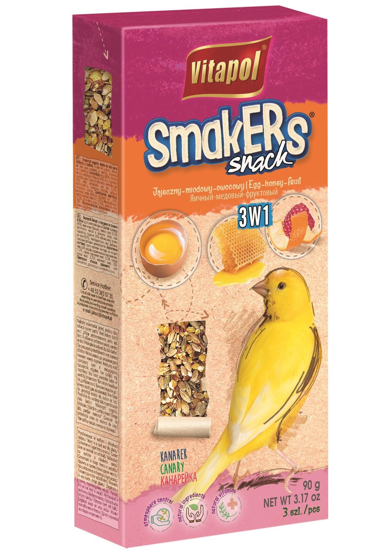 Smakers Snack dla kanarka 3 w 1
