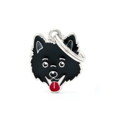 Friends Black Spitz ID Tag