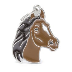 Wild Brown Horse ID Tag