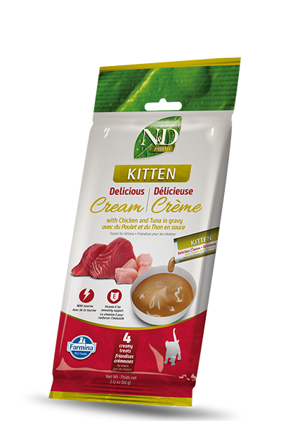 Kitten • Healthy & Delicious Cream with Chicken & Tuna