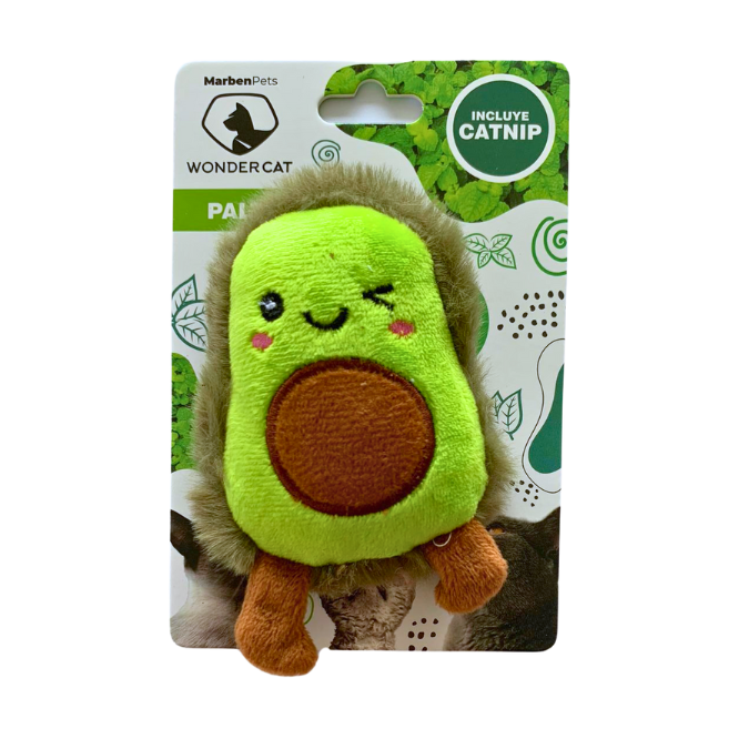 Juguete palta con catnip