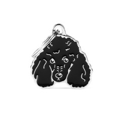 Friends Black Poodle ID Tag