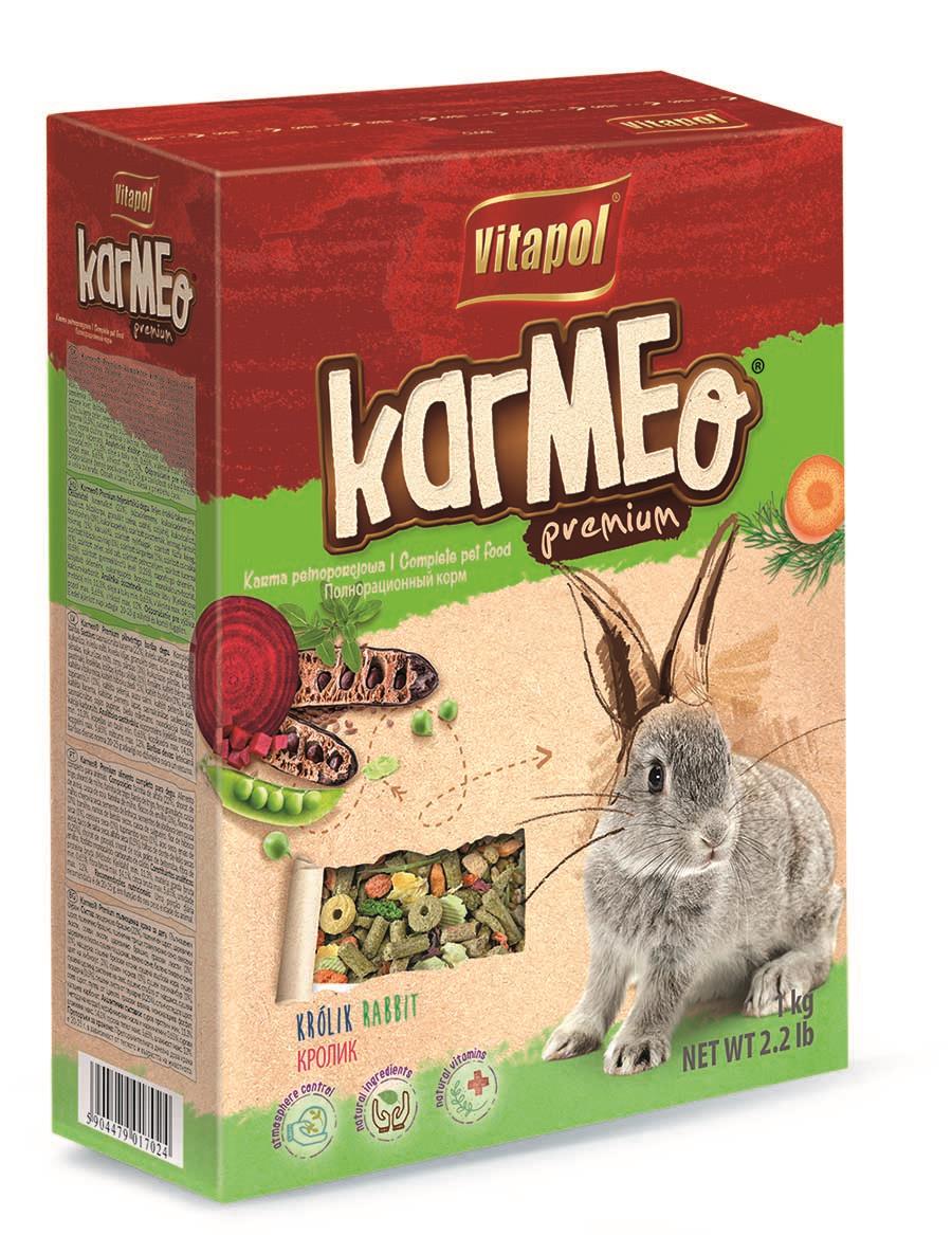 Karmeo Premium karma pełnoporcjowa dla królika 1 kg
