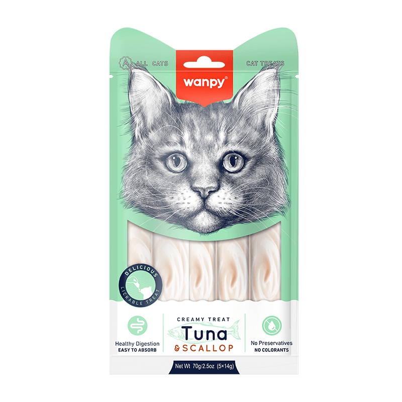 Tuna & Scallop Creamy Lickable Cat Treats