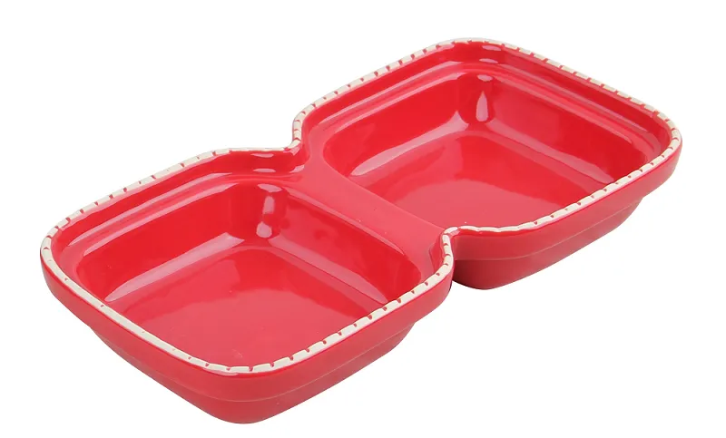 TIGELA DUPLA 2X 250 ML - VERMELHA