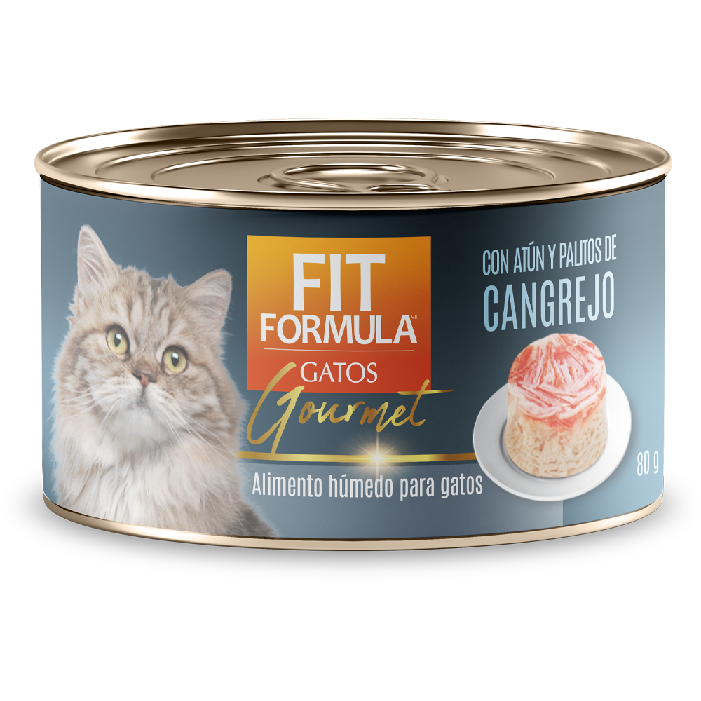 Alimento Húmedo Gourmet para gatos con Palitos de Cangrejo