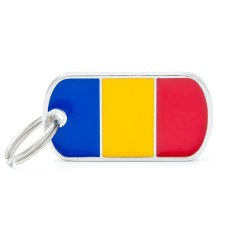 Flags Romania ID Tag