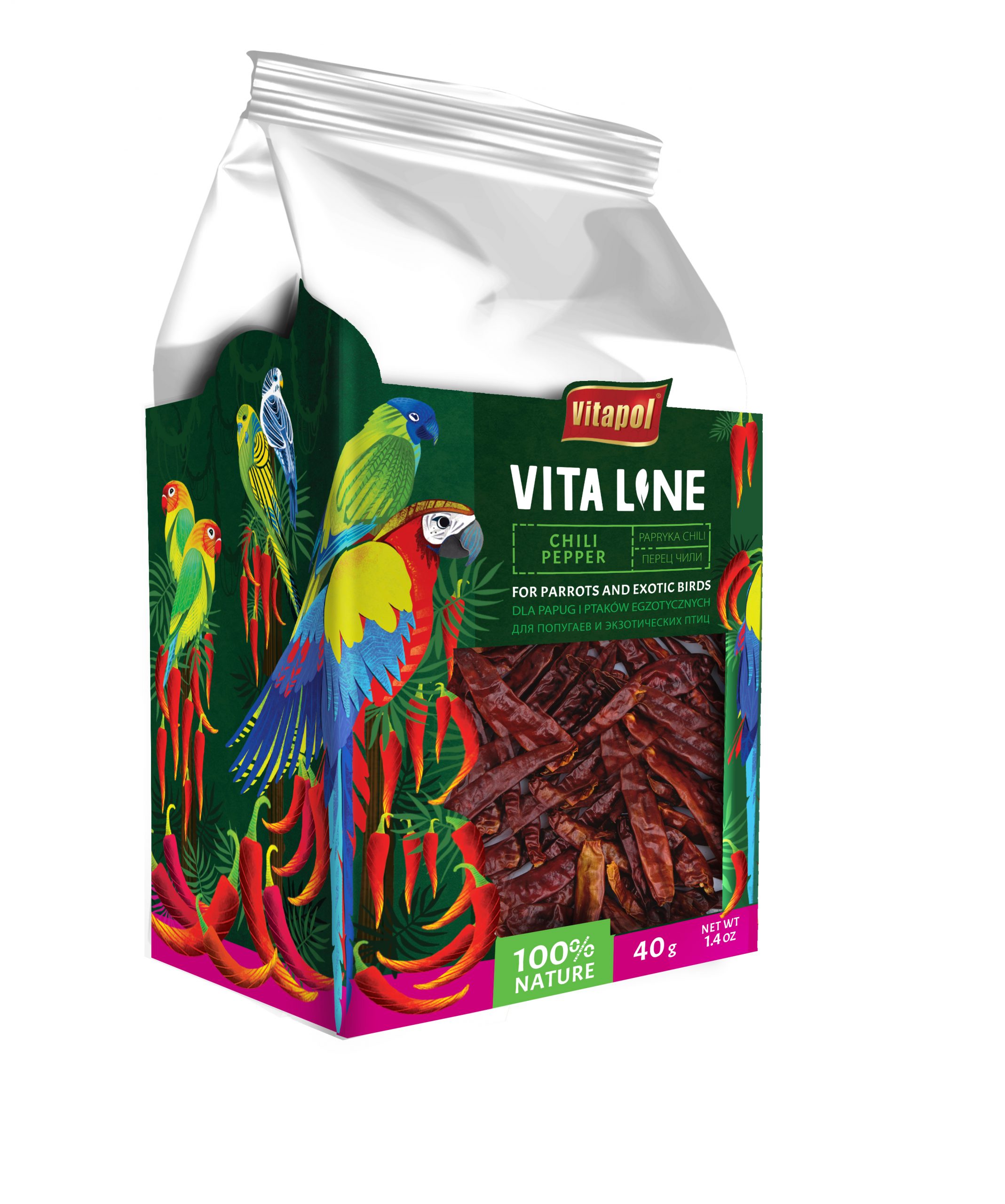 Vitaline papryka chilii dla papug i ptaków egzotycznych 40 g