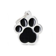 Classic Big Black Paw ID Tag
