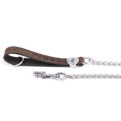 Dove Gray Tucson Correa en Genuine Leather con Chain