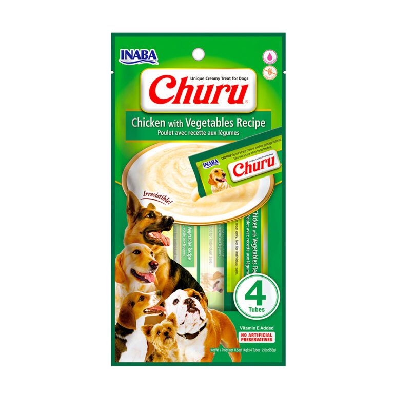 Dog Churu de pollo con vegetales