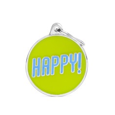 Charms Big "Happy!" ID Tag