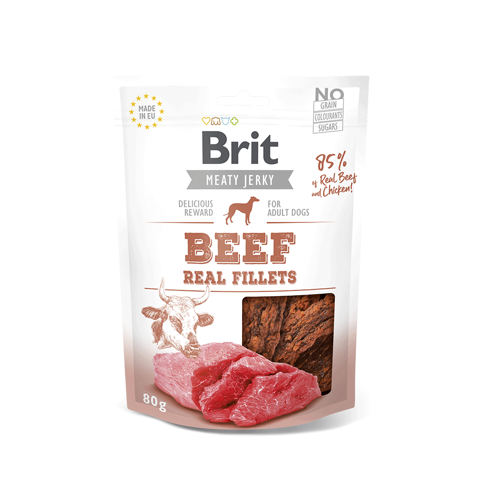 Brit Jerky Snack Beef Fillet for Dogs