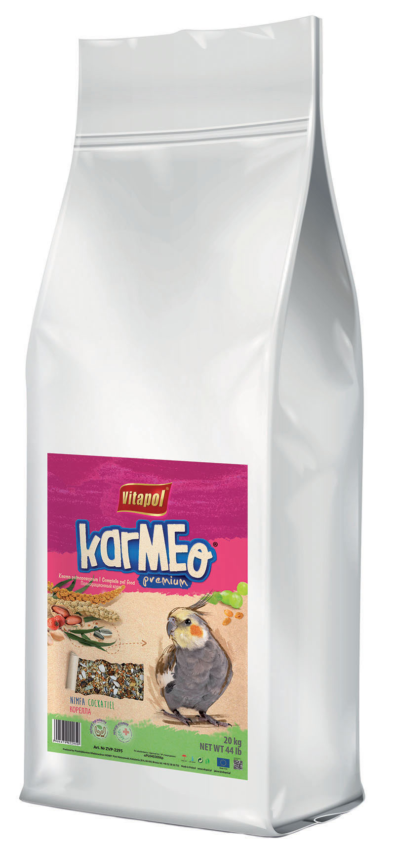 Karmeo karma pełnoporcjowa dla nimfy 20kg