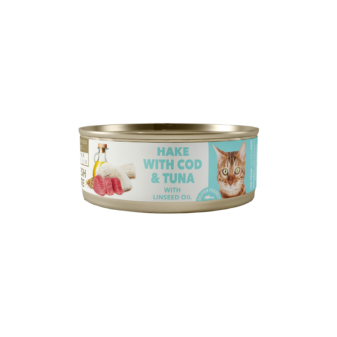 Amity Hake With Cod And Tuna Sterilized Cat Wet Food